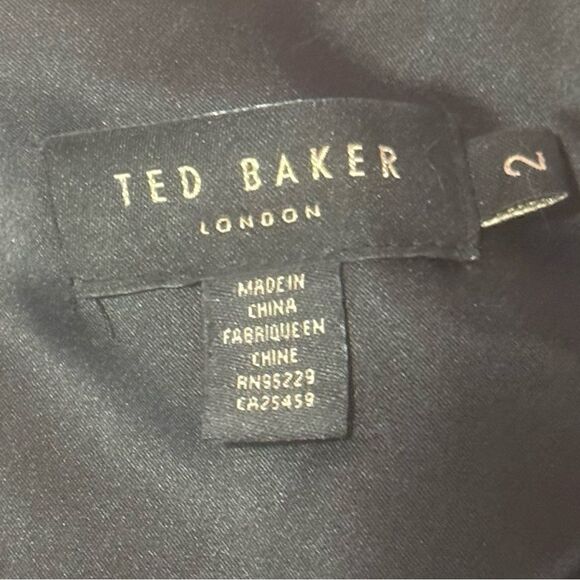 Ted Baker NWOT Stunning Kaleidoscope Jungle Orchid Midi Sheath Dress Size 2 - Picture 8 of 8